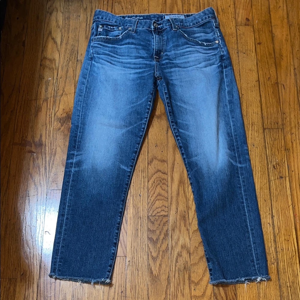 AG Adriano Goldschmied The Ex Boyfriend Slim Blue Denim Jeans Size 29 - Picture 7 of 16